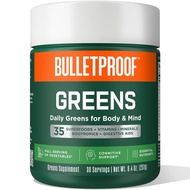 Bulletproof Greens, 8.4 Ounces, Daily Greens Powder with Superfoods and Nootropics, Full Serving of 