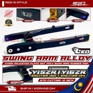 Swing Arm Alloy LEO Y15 Y16 EXCITER 150 155 Swingarm STD Cutting +2 INCH Chain Adjuster Set Poly Bus