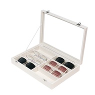 Multi-Grid Glasses Storage Box with Lid Integrated Sunglasses Watch Storage Display Box Household St
