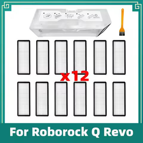 Compatible for Roborock Q Revo / Roborock P10 A7400RR Hepa Filter Dust Box Accessories Spare Parts R