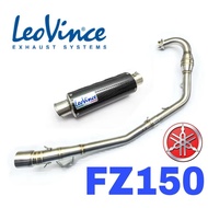 Yamaha FZ150 Exhaust LeoVince Muffler Full System Manifold Tabung Ekzos Accessori Coolant Stainless 