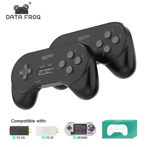 DATA FROG Wireless Retro Game Controller for SF2000 Handheld Console Classic Gamepad Joystick for Ad