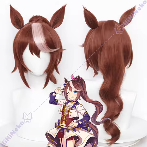 Game Pretty Derby Tokai Teio Cosplay Wig Tōkai Teiō Cosplay Hair For Hallowmas Party Adult Women Men