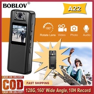 BOBLOV A22 Body Mini Police Camera ตัวกล้องขนาดเล็ก 180° องศาเลนส์หมุนกีฬาวิ่งกล้อง 1080P with Night