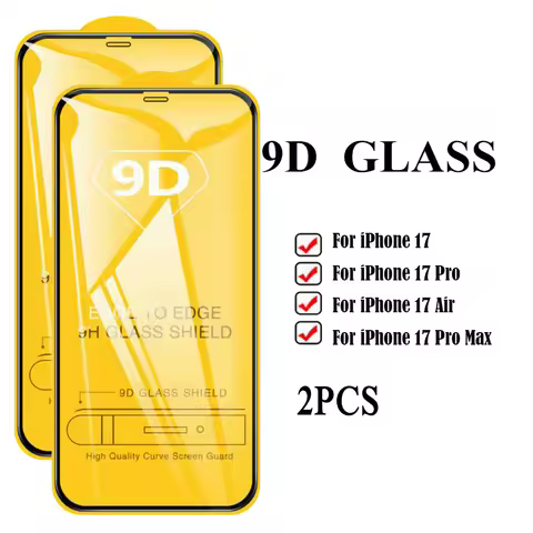 2Pcs Tempered Glass For iPhone 17 Pro Max 17 Air 17Pro Max Screen Protector For iPhone 16 Plus 16 Pr
