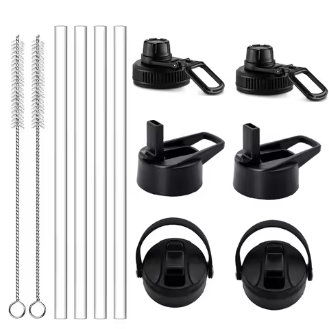 Replace Straw Flip Lid Flex Cap for Hydro Water Bottle Flask Perfect Fit Wide Mouth Bottle for 12 18