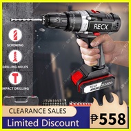 ✶  ►  ◯ Cordless Drill Impact Hammer 2Speed  Electric Rechargeable 1200MAH  HandDrill Home Screwdri