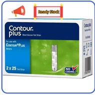 ⭐ ⭐READY STOCK⭐ ⭐ ▲Bayer Contour Plus Test Strips 50 Test Strips 25s x 2 Bottles Exp 012025✮