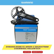 SHIMANO Deore M5100 1x/2x Crankset Chainwheel Hollowtech