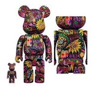 Bearbrick X-Japan Hide Psychedelic Paisley 400%