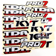 Sticker PRINT GLOSSY LOGO TDR PRO7 KYT