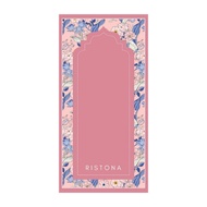 Custom Printed Prayer Rug with Pink Floral Motif Pink Basic Colorbiru