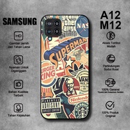 HP Softcase Glass Kaca SAMSUNG A12 M12 AESTHE ART Motifhp - SAMSUNG A12 Case - SAMSUNG M12 Casing