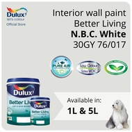 Dulux Interior Wall Paint - N.B.C. White (30GY 76/017) (Better Living) - 1L / 5L