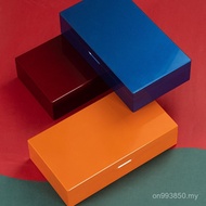 Wooden Box/Can Small Can Packaging Big Red121830Rock Tea Cinnamon Jinjun Painted Tea High-End Gift B