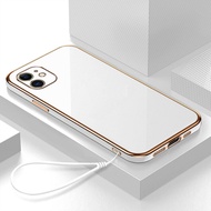 ốp lưng iphone 11 Ốp Lưng Viền Vuông Mềm Nguyên Bản Vỏ Điện Thoại Mạ Sang Trọng Ốp Lưng Điện Thoại M