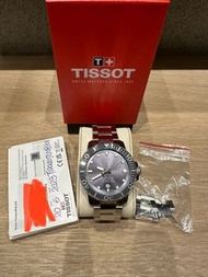 天梭 TISSOT SEASTAR 1000 潛水機械腕錶  43mm 灰色