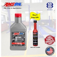 AMSOIL MOTORCYCLE METRIC 15W50 100% Fully Synthetic (1 Quart) 946ml Engine Motor Racing Oil Bike