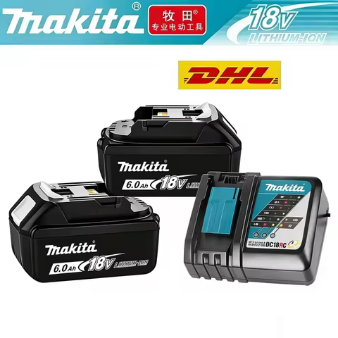 Makita 18V LXT 6.0Ah Original Rechargeable Battery BL1860 BL1850 BL1840 BL1830B Replacement Power To