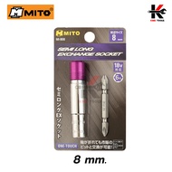 MITO ลูกบ็อกยาว 6P+แกนดอกไขควง (เบอร์ 8-24 mm) บล็อก6เหลี่ยม บล็อกหกเหลี่ยม ดอกไขควงสว่าน ดอกไขควงสว