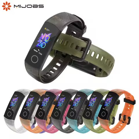 Silicone Wrist Strap For Huawei Honor Band 5 Bracelet Translucent Strap For Honor Band 4 Band 5 Wris