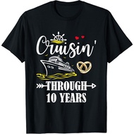 Cruising Through 10 Years Family 10Th Anniversary Cruise Gift Unisex T-Shirt