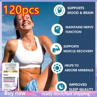 120PCS Magnesium Glycinate Capsules for Wellness Support and Vitality , Normalizes blood pressure