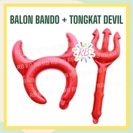 Horn Headband Balloon DEVIL Devil Foil Balloon/ Devil Devil Stick
