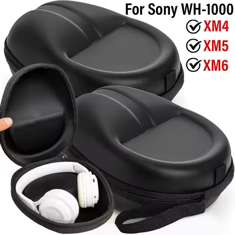 For Sony WH-1000XM6/XM5/XM4 Headphone Protection Storage Bag Anti-drop Shockproof Headset Protective