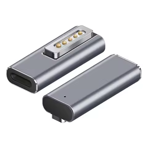100W 5A Magnetic USB C Adapter Type C to Magsafe 2 DC5521 to Magsafe1 Reliable PD High-Speed Charge 