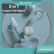 LAYAR Skipping Rope Jump 2 in 1 Jump PVC Gravity BallTALI Digital Screen Fitness Equipment Package