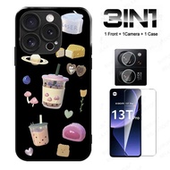 Milk Tea Snacks Phone Case On For Xiaomi Mi Poco X3 M4 F3 F4 F5 Pro GT Redmi A3 4G 5G Anti-knock Tem