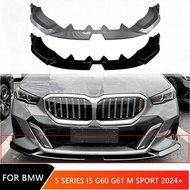 MP Style Front Bumper Lip Spoiler Splitter Diffuser for BMW 5 Series I5 G60 G61 M Sport 2024+ Car Ch