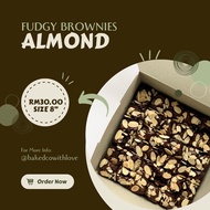 Fudgy Brownies Almond