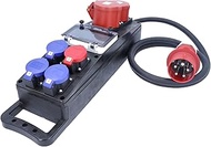 as - Schwabe Solid Rubber Power Strip CEE 32 A 400 V, 3x T23 IP55, 1x T25 IP55, CEE 16 A & 32 A, 2 m