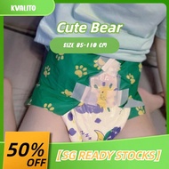 【SG READY STOCKS】ABDL Diapers Cartoon Cute Bear Thickened Adult Diapers | 10 Pcs
