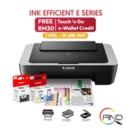 CANON PIXMA E410 (Black-Grey) AIO Ink Effeccient Printer - Print, Scan, Copy (FINDC)