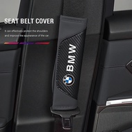 Car Safety Belt Cover Pads Auto Leather Shoulder Cushion Accessories For BMW G30 G32 G01 G02 G05 G06