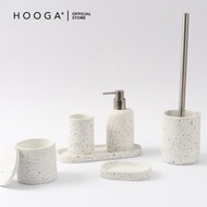 Hooga KAYDEN Bath Accessories | Soap Dispenser | Tumbler | Soap Dish | Tray | Cotton Bud Container |