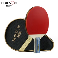 Single Table Tennis Racket 3 Star Ping Pong Racket Carbon Fiber Blade Bat Bag