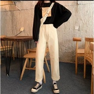 Beige boyfriend pants women's jeans bottoms