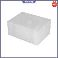 🧂 6Pcs Cd Storage Holder White Large Capacity Portable Media Video Storage Case for Home Use