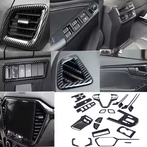 Car Accessories For Isuzu D-MAX DMAX 2021 2022 ABS Carbon Center Console Window Switch Gear Armrest 