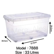 CENTURY STORAGE BOX 7888(33L) TRANSPARENT BEKAS SIMPANAN