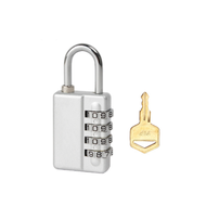 4-Digit Combination Padlock with Backup Key Luggage Padlock 4 Digit Travel Padlock Locker Padlock
