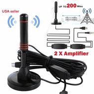 【FAST Delivery】1080P HD Digital Indoor Amplified TV Antenna Aerial HDTV With Amplifier VHF/UHF With 200 Mile Support For DVB-T/DMB-T/CMM