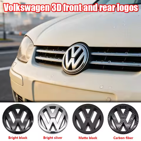 Front Grille Rear Trunk Emblem Badge Replacement For Volks Golf 5 MK5 Car Exterior Decoration Stylin