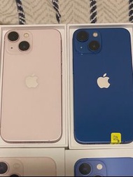 iPhone 13 mini  128GB 粉紅色🩷藍色💙黑色🖤😍附送玻璃mon貼、透明手機殼✅all functions 全功能✅外觀新一樣 無花✅FaceID✅全原裝無拆修✅電池battery health98%✅現貨提供✅任Check✅30日保養 13mini