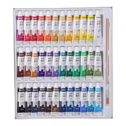 For Adults Watercolor 0.17 Fl Oz Tubes Vibrant Colors 5ml Water Color Paints Watercolor Tubes Art Su
