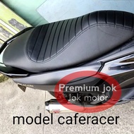 Leather Motorcycle Seat caferacer nmax. aerox pcx adv